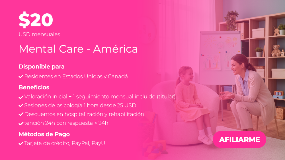 Plan Mental Care América - Atención en salud mental para Estados Unidos y Canadá