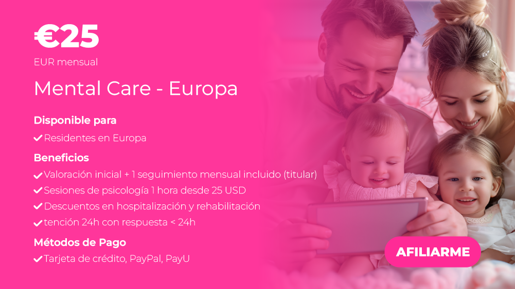 Plan Mental Care Europa - Atención en salud mental para residentes en Europa